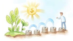 Man planting to make money