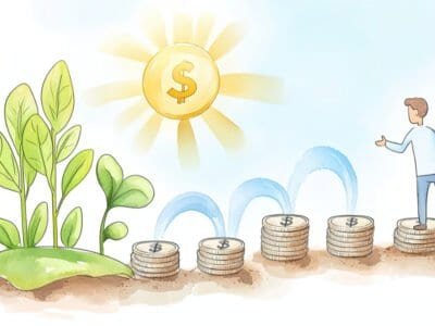 Man planting to make money