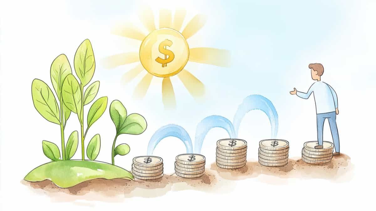 Man planting to make money