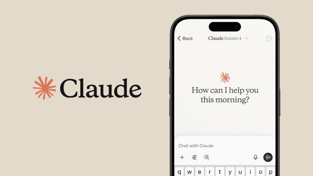 Claude welcome screen. How can I help you this morning?