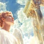 What Do You Hope Heaven Is Like? An Angel standing in Heaven