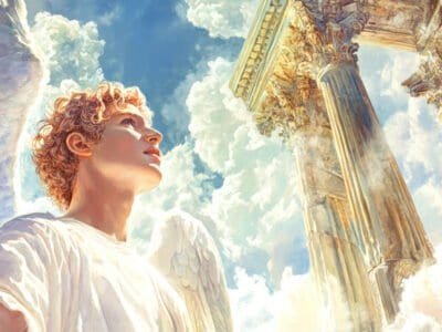 An Angel standing in Heaven