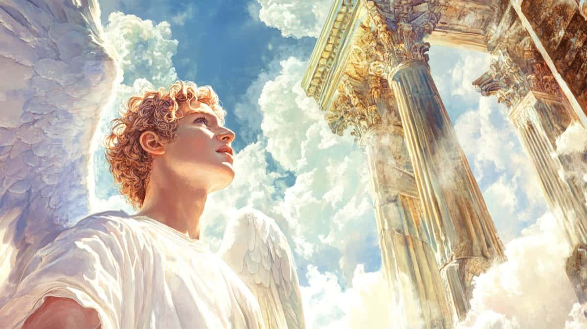 An Angel standing in Heaven