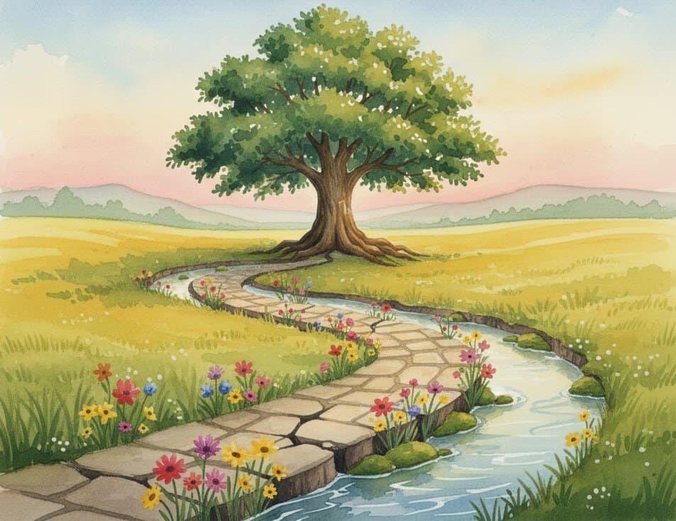 A cracked but gently evolving path