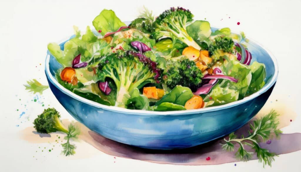 A bowl of healthy vegetables might be OK if you have to break the not eating past 8pm rule.