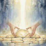 What If the Missing Piece Isn't Another Strategy? Hands laying foundation with light streaming from above, to signify "building with God"
