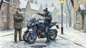 Father doesn't understand older son's Yamaha Niken dream. He looks unimpressed. Everyone has a Niken of sorts.